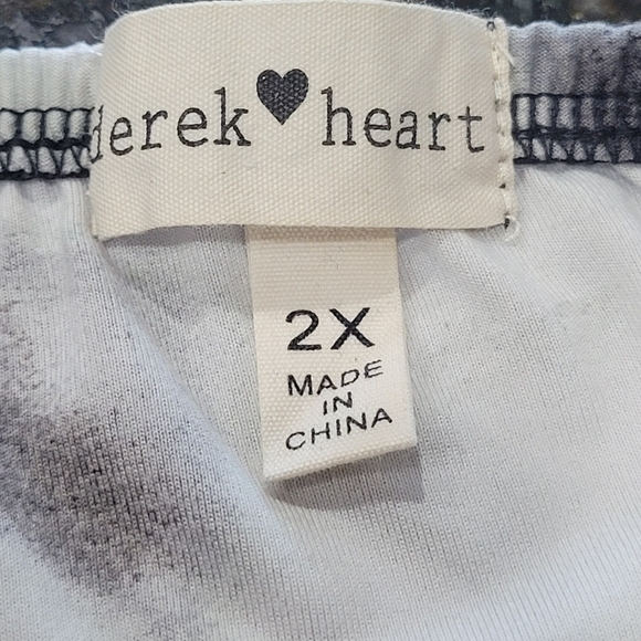 2X Tie Dye Black White Sleeveless Maxi Dress with Side Slits - Picture 6 of 6